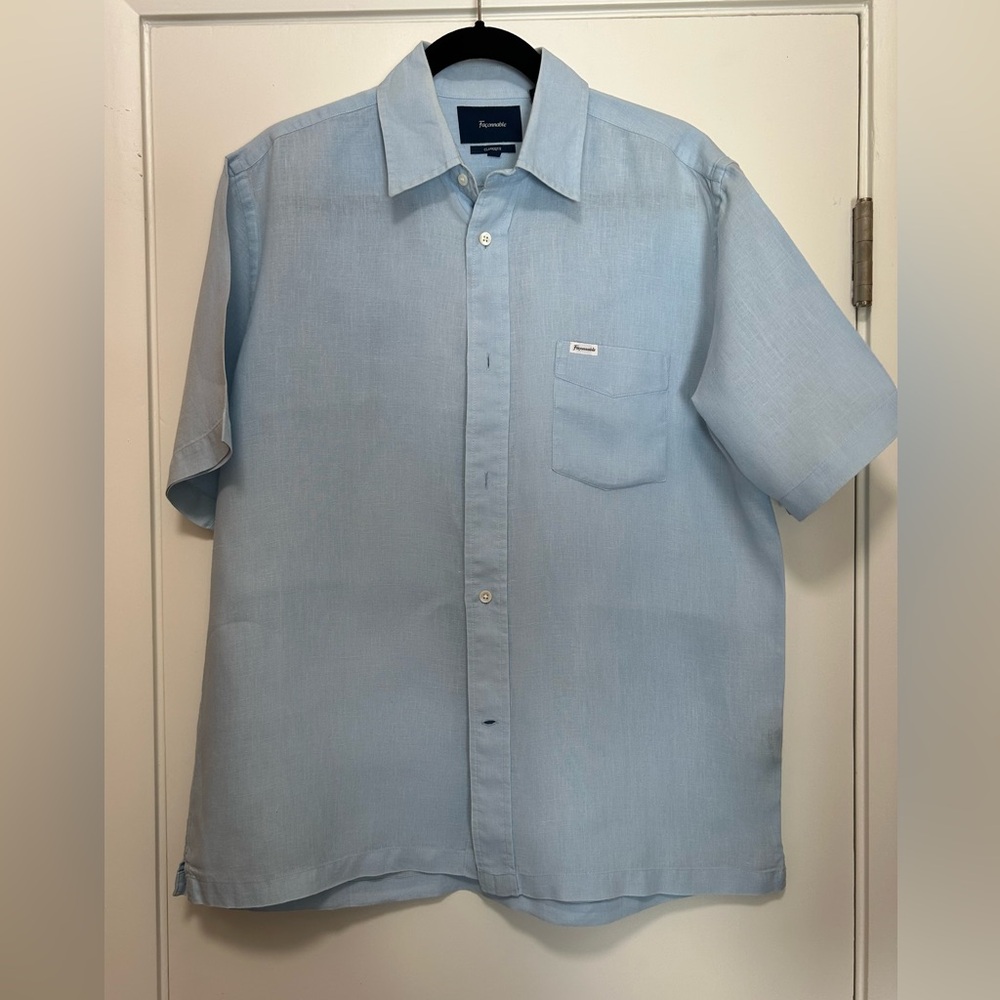 Faconnable Light Blue Men's Casual Shirt